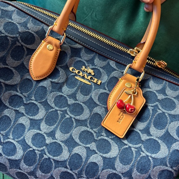 Coach Denim Large Rowan - Picture 3 of 7